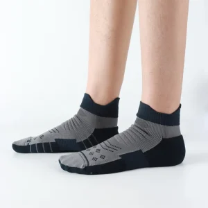 High Quality Thick Knitted Crew Socks Ankle Sports Socks Breathable Nylon Spring Cuff & Body Design