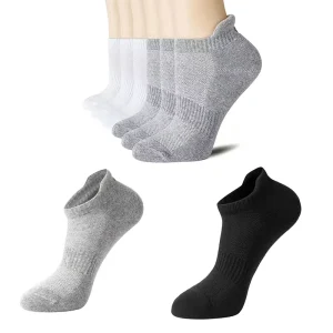 High Quality White Black Grey Ankle Socks Unisex Cotton Sports Socks