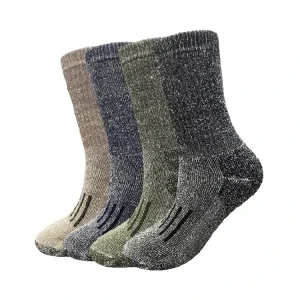 High Quality Winter Thermal Women Crew Breathable Daily Extrafine Terry Snow Merino Wool Socks Hiking Outdoor