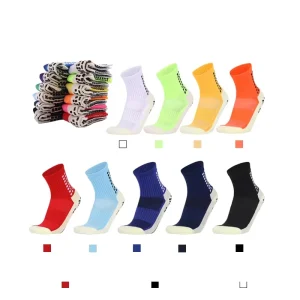 High Quality in Stock Soccer Men Socks Custom Grip Socks Football Silicon Crew Socks Winter