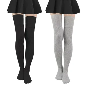 High Stockings Above the Knee High Horizontal Stripes Socks