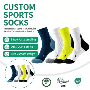 High-quality Crew Knitted Cushioning and Comfortable Breathable Sweat absorbent Men’s Basketball Socks with Chaussettes Homme