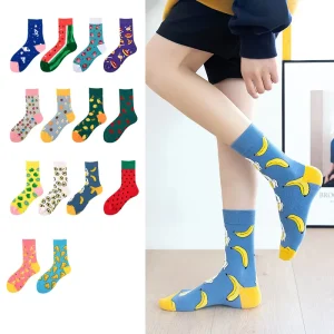 High quality colorful socks fashion design cotton crew socks