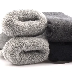 INS Pure Color Thick Wool Socks Men and Women Tube Socks Thickened Warm Terry Towel Socks