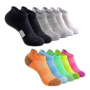 In-stock Unisex Summer Mesh Breathable Sweat-absorbing Ankle Running Socks Large Size Thin Polyester Cotton Material