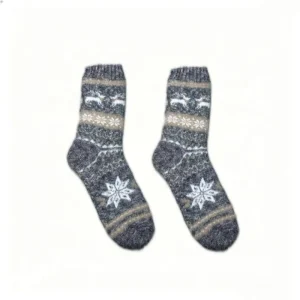 Indoor Non slip Crew Socks for Men Disposable Cozy Office Footwear Standard Thickness Acrylic Fleece