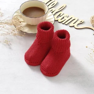 Infant Baby Knitted Fleck Cotton Newborn Baby Socks Toddler Shoes
