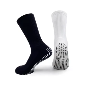 Insole Pilates Yoga Sports Socks With Grips Crew Length Ballet Barre Dance Socks Sticky Workout Hospital Massage Socks