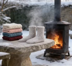 Insulated Cozy Mens Winter Socks Fleece Thermal Anti Pilling Crew Casual