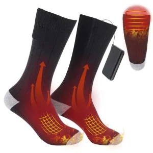 JR 766 Unisex Thermal Self Heating Socks Battery Rechargeable Heated Socks Winter