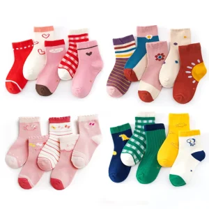 Jingwen Summer Thin InvisibleShallow Mouth Solid Color Kids Socks