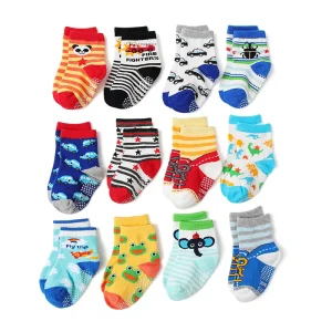 KID’S SHUMON Autumn Cartoon Dispensing Anti Slip Eco Friendly Quick Dry Ankle Children’s Socks Car Panda Other