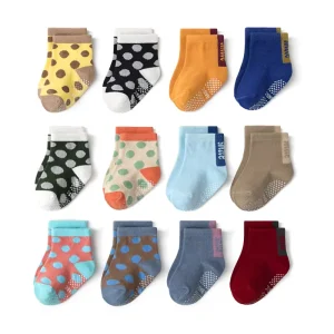 KID’S Spring Dress Cute Cartoon Digital Print Anti Slip Ankle Butterfly Pattern Children’s Socks
