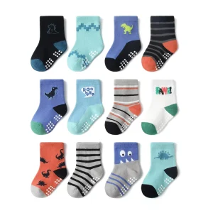 KID’S Spring Summer Cute Ankle Cartoon Butterfly Glue Skin friendly Non slip Children’s Socks One Dozen