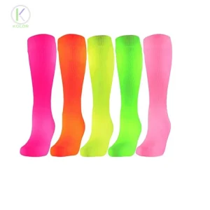 KOLOR III 0997 Neon Knee High Socks Tall Neon Socks Knee High Neon Socks