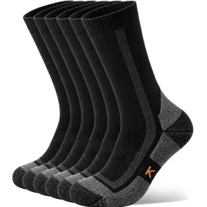 Kaciixaa Merino Wool Thermal Socks for Men & Women 3 Pairs Cushioned Moisture Wicking Christmas Pattern Work Outdoors