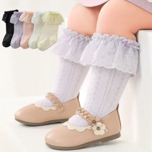 Kids Baby Girls Lace Socks Girl Children Cute Princess Long Socks