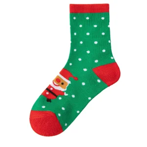Kids Christmas Thick Cotton Jacquard Socks Fleece Fashion Unisex Cozy Socks New Design Lovely Kids Socks