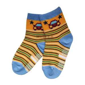 Kids Crew Knitted Anti Slip Cartoon Socks Non Skid Grips for Baby Toddler Indoor Play