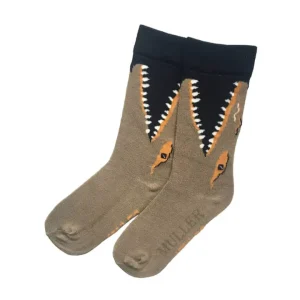 Kids Socks Alligator Design Breathable Ankle Socks with Eco Friendly Cuffs OEM Hypoallergenic Baby Socks