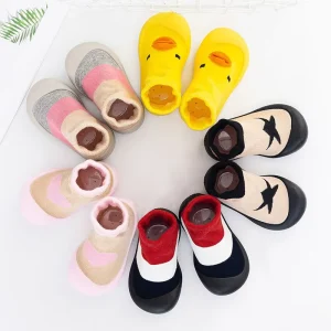 Kids Socks Baby Shoes Cotton Socks With Rubber Sole Non Slip Baby Socks