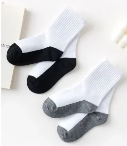 Kids Socks Boys Crew Ankle Soft Ribbed Girls Athletic Student Socks for Kids Custom Design