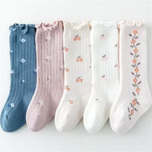 Kids Socks for Years Girls Autumn Winter Cotton Print Children’s Girls Socks Soft Beauty Toddler Princess Long