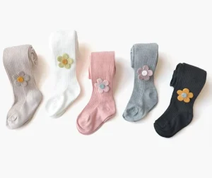 Kids Tights Cute Flower Dance Socks Spring Autumn Baby Children’s Bottom Pants