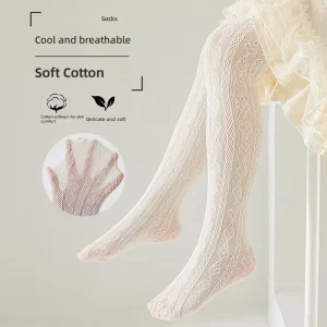 Kids Tights Summer Thin Class a Lolita Pantyhose for Little Girls Baby Children Base Layer Stockings