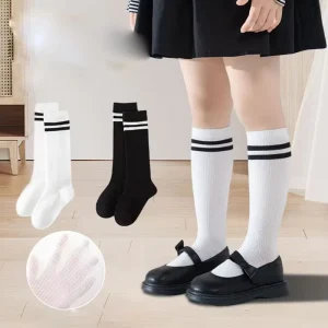 Kids Varsity Crew Socks Breathable Cotton Cartoon Athletic Casual School Uniform Sports Team Wear