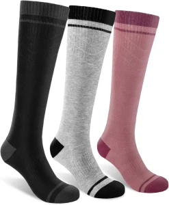 Knee High 15 20 MmHg Compression Socks Bamboo Logo Nursing Breathable Antimicrobial Compression Socks for Sports