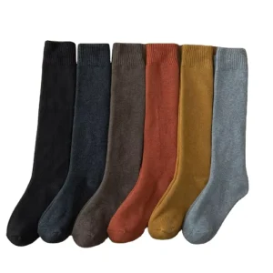 Knee High Comfortable Winter Thick Long Socks for Woman Warm