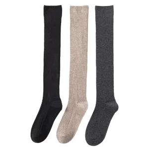 Knee High Compression Stockings Breathable Knitted Socks High Quality Daily Use