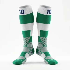 Knee High Crew Sports Socks for Football Tennis Basketball Golf Running Knitted Breathable Long Tube