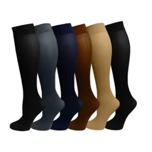 Knee High Leg Support Stretch Elastic Pressure Socks Pressure Varicose Vein Nurse Compression Socks