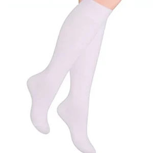 Knee High Length Nylon Spandex Socks for Women and Girls Pressure Support Anti Embolism Stockings
