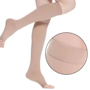 Knee High Open Toe Socks 34 46mmHg Alleviate Leg Heaviness and Soreness