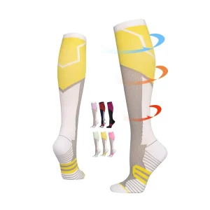 Knee High Women Men Sports Running Medical Recovery Compression Socks Breathable