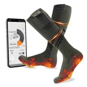 Knee Leg Warmers Timer Regulating Slipper Self Microwave Stocking Winter Heated Socks Rechargeable