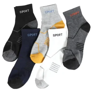 Knitted Ankle Sports Socks for Spring Outdoor Running Breathable Cotton