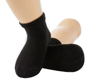 Knitted Breathable Cotton Blend Dress Socks Ankle for Kids in White and Pink School Socks for Spring