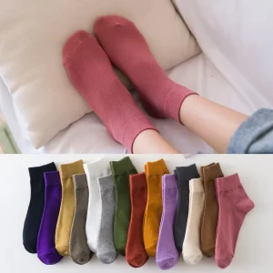 Knitted Cotton Socks for Women