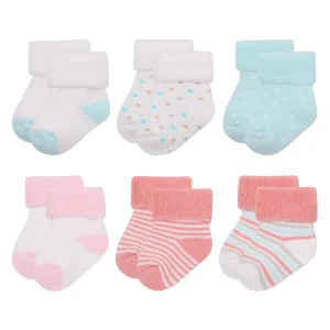Knitted Winter Thick Terry Organic Cotton Anti Slip Newborn Custom Boy Girl Baby Socks With Grip