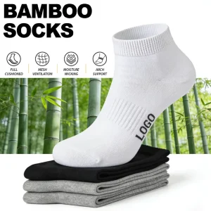 Knitting Bamboo Fiber Socks Anti-Bacterial Men Socks Logo Cotton Design Luxury Quick Dry Jacquard Custom Socks