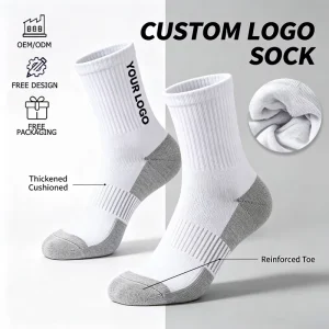 Knitting Cotton Men Socks Brand Design Personalized Logo Socks Sports Crew Oem Custom Socks