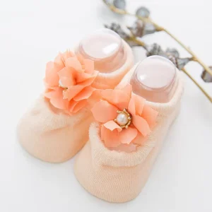 Lace Bow Hole Socks Thin Hollow Baby Boat Socks All Cotton Children’s Socks