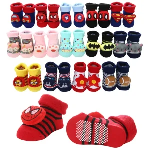 Latest Baby Socks Cotton Infant Socks 3D Cartoon Pattern Newborn Socks for 0-12 Months Daily Wear