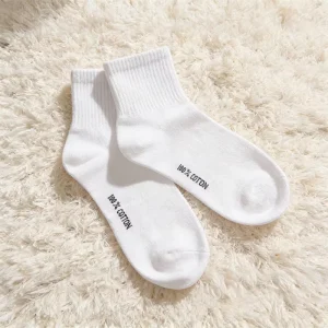 Light Support Pure Cotton 10A Antibacterial Athletic Socks Gentle Compression Non Slip Sole Factory Direct Export