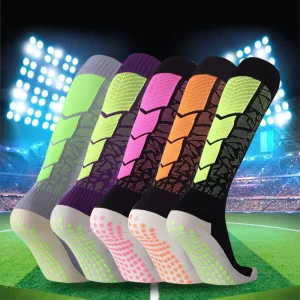 Long Sports Athletic Soccer Socks Men Knee High Football Anti Slip Socks