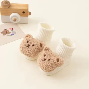Long term Collaboration Cute Cartoon Bear Baby Socks for Boys Girls Winter Floor Sock Soft Cotton Anti Slip Kids Warm Socken Y